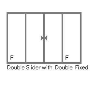 Double Slider with Double fixed