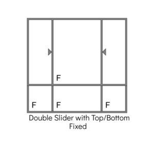 Double Slider with top and bottom fixed